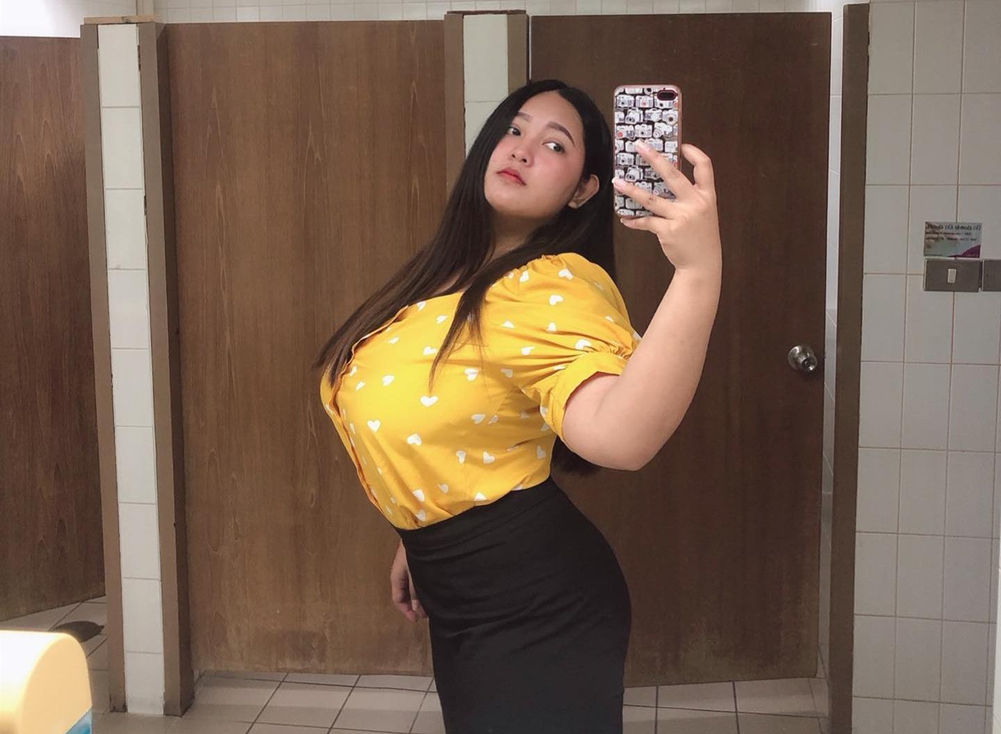 Thai Plus Size Curvy Model Biene KB Has Angle Smile On Her Face